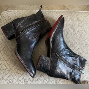 Bed Stu Black Ankle Boots
